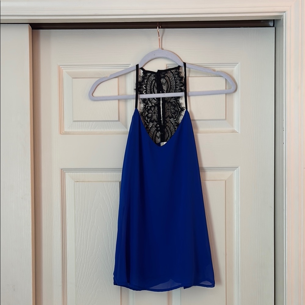 Japna Blue Cocktail Halter Top